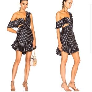 Zimmermann Black and White Polka Dot Mini Dress